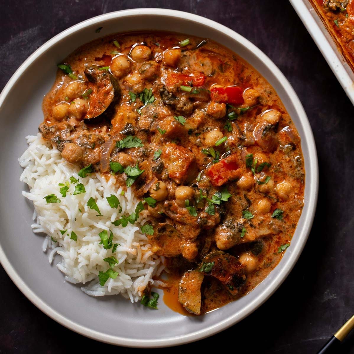 Baked Chickpea Zucchini Curry 3622