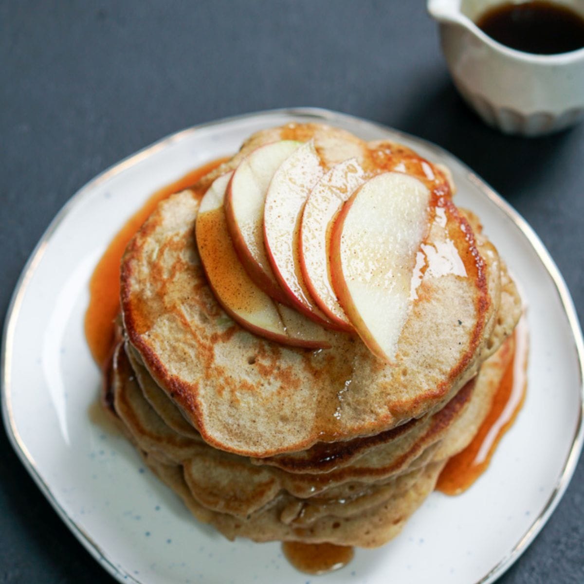 Spiced apple cider pancakes featured image