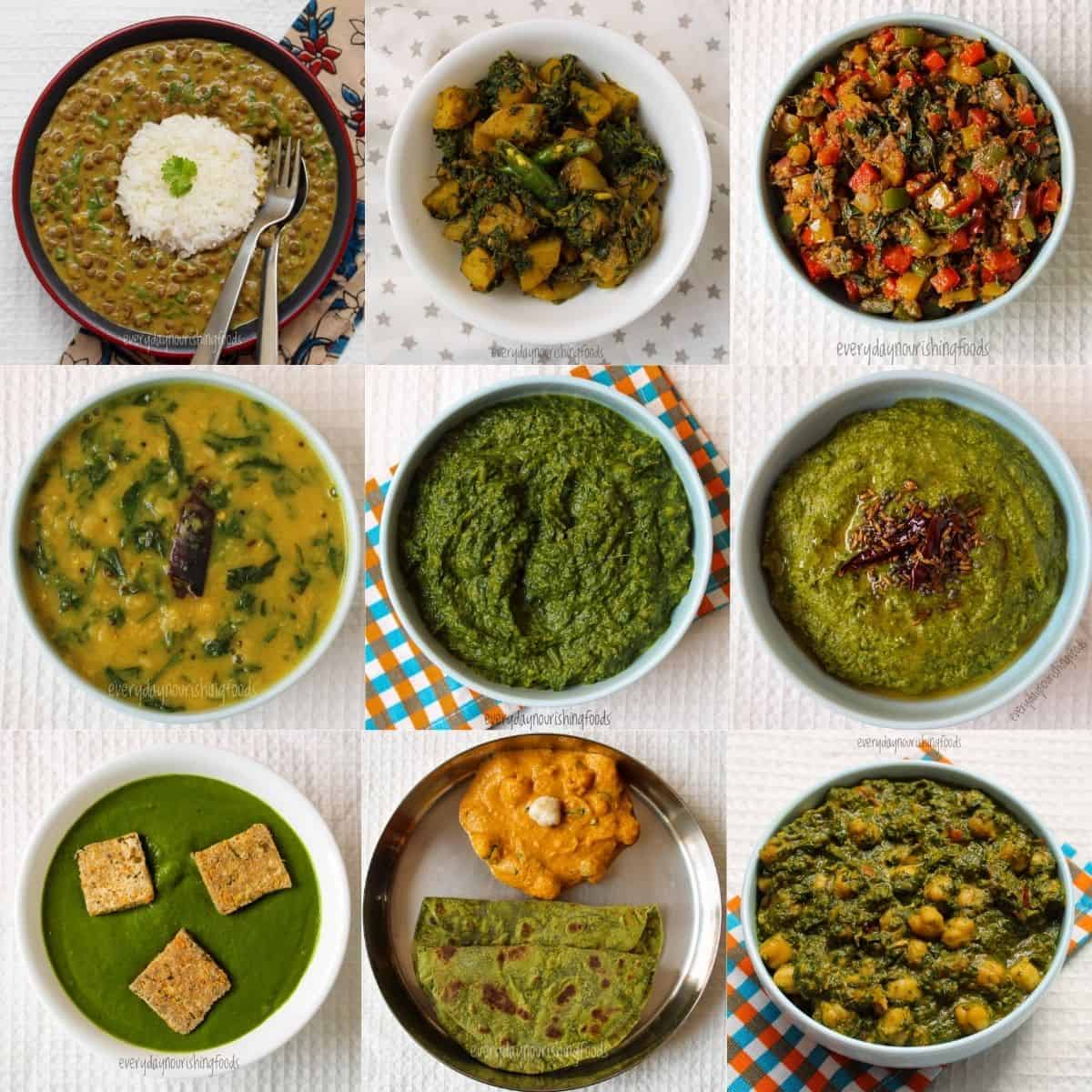indian spinach recipes featured image