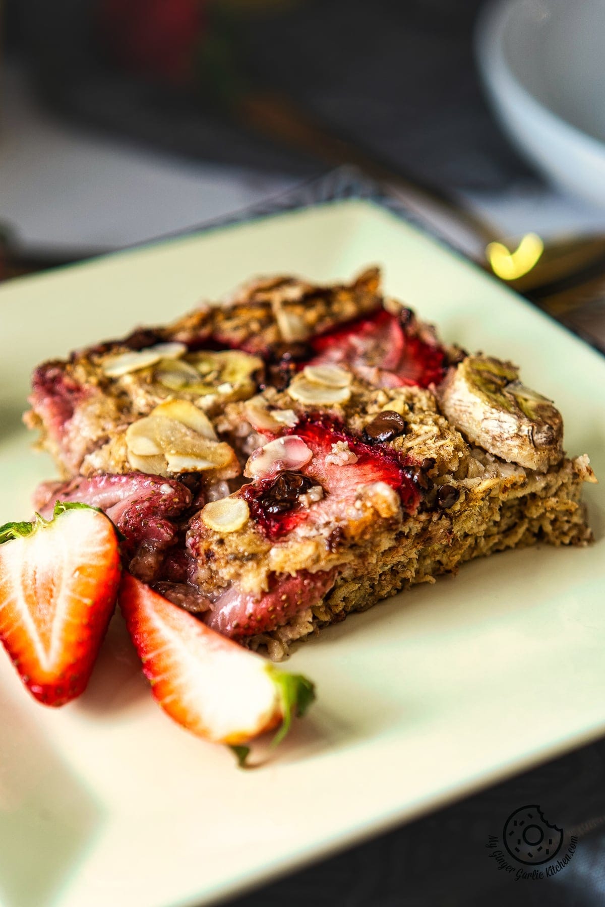 strawberry baked oatmeal 1