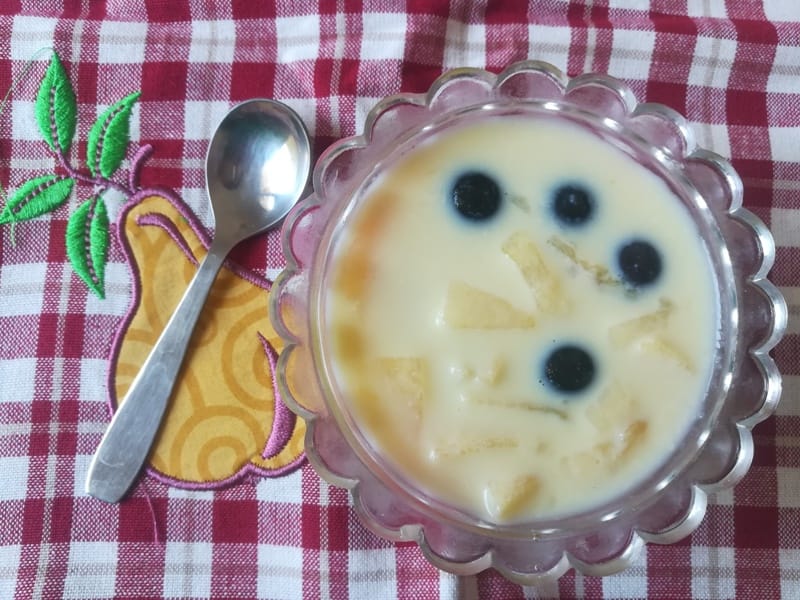 Famous Indian Recipes Fruit custard recipe