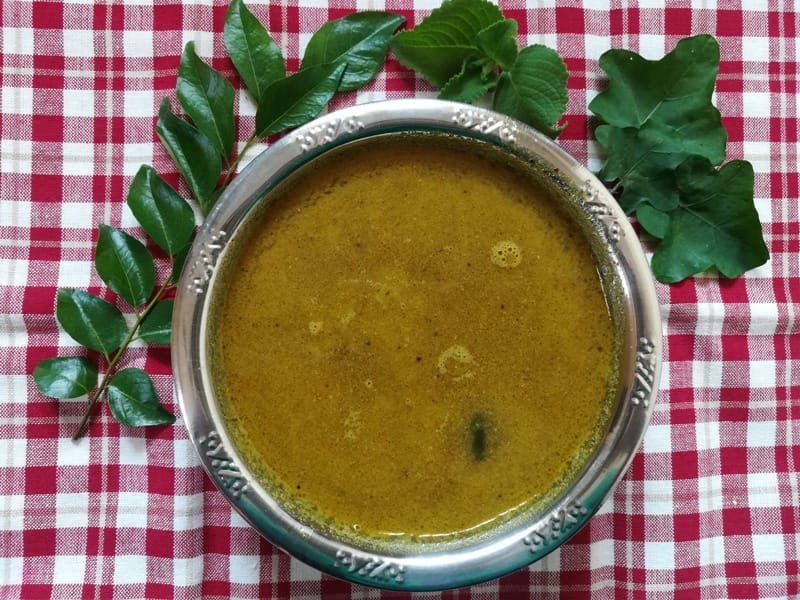 Famous Indian Recipes thuthuvalai rasam