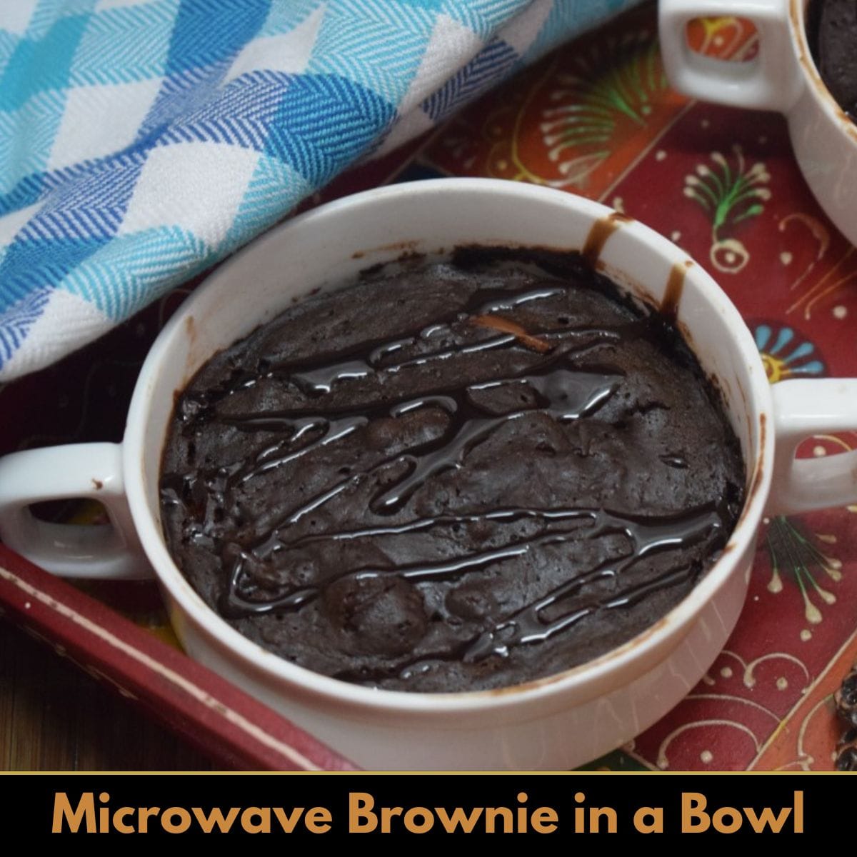 Microwave Brownie in a Bowl Featured Image