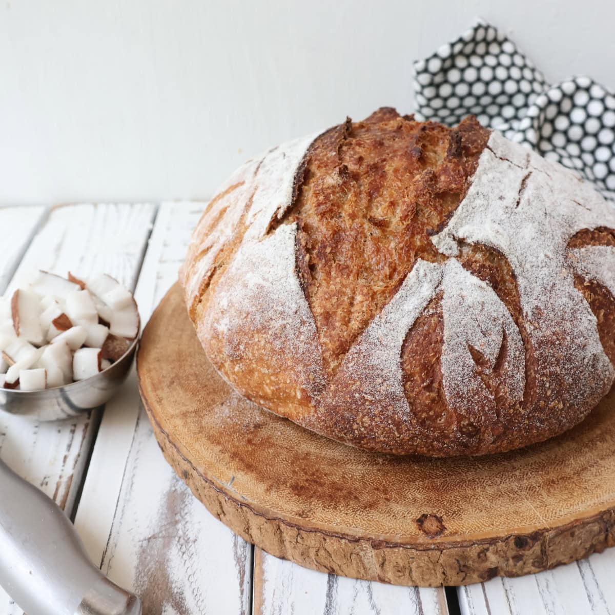 Spelt Coconut sourdough bread 2