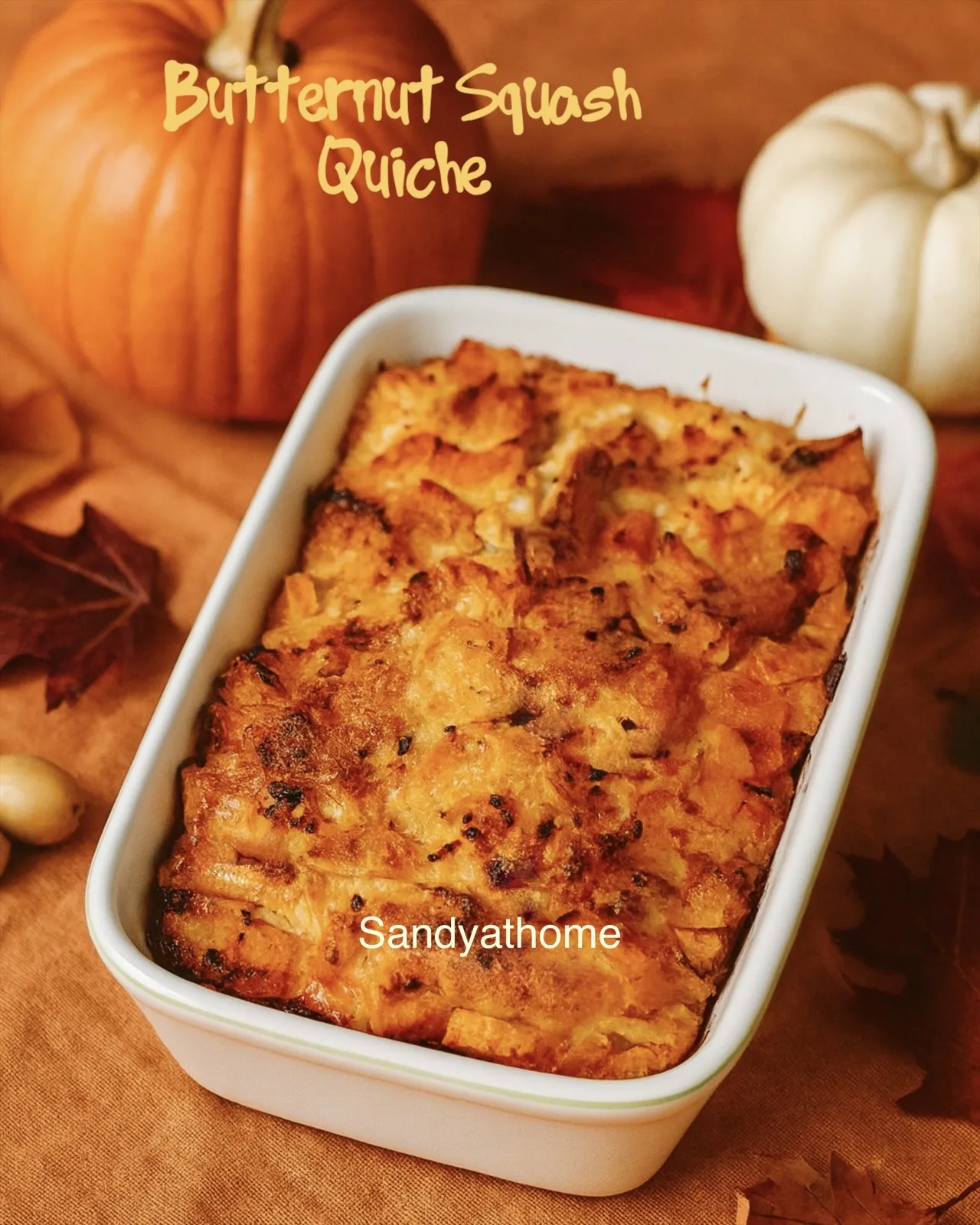butternut squash bread base quiche recipe fall brunch jpg