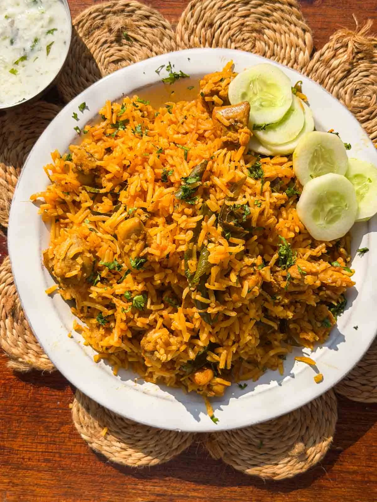 Chicken Pulao with leftover rice jpg
