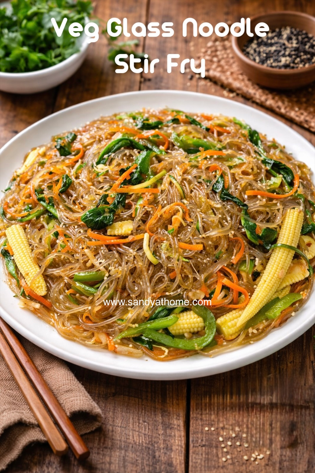 veg glass noodle stir fry spinach vegetables recipe webp webp